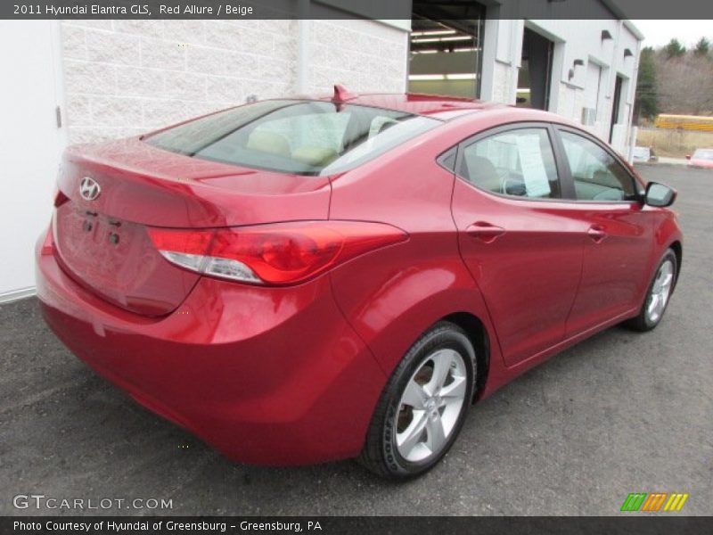 Red Allure / Beige 2011 Hyundai Elantra GLS