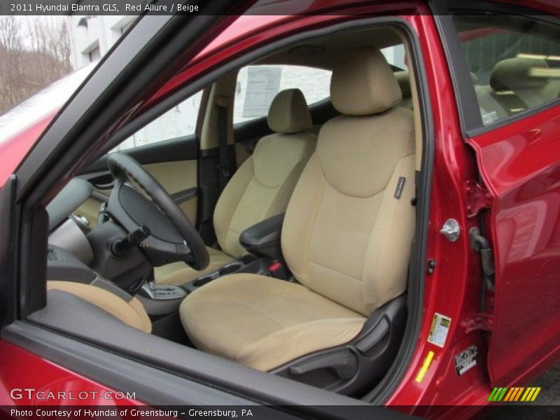 Red Allure / Beige 2011 Hyundai Elantra GLS