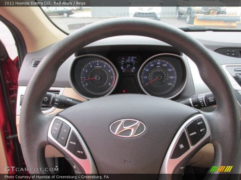 Red Allure / Beige 2011 Hyundai Elantra GLS