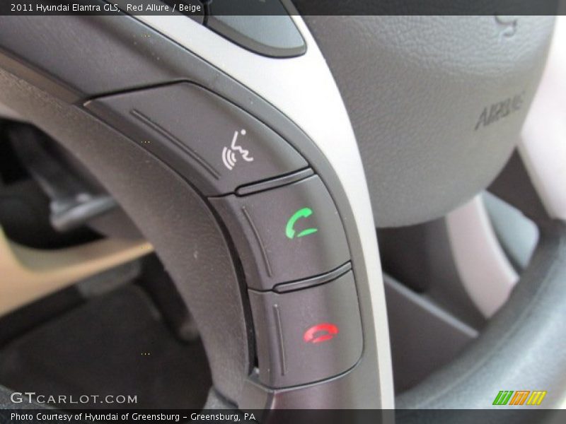 Red Allure / Beige 2011 Hyundai Elantra GLS