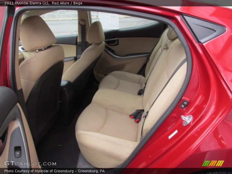 Red Allure / Beige 2011 Hyundai Elantra GLS