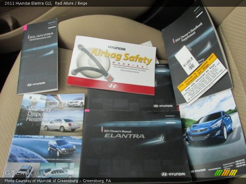Red Allure / Beige 2011 Hyundai Elantra GLS