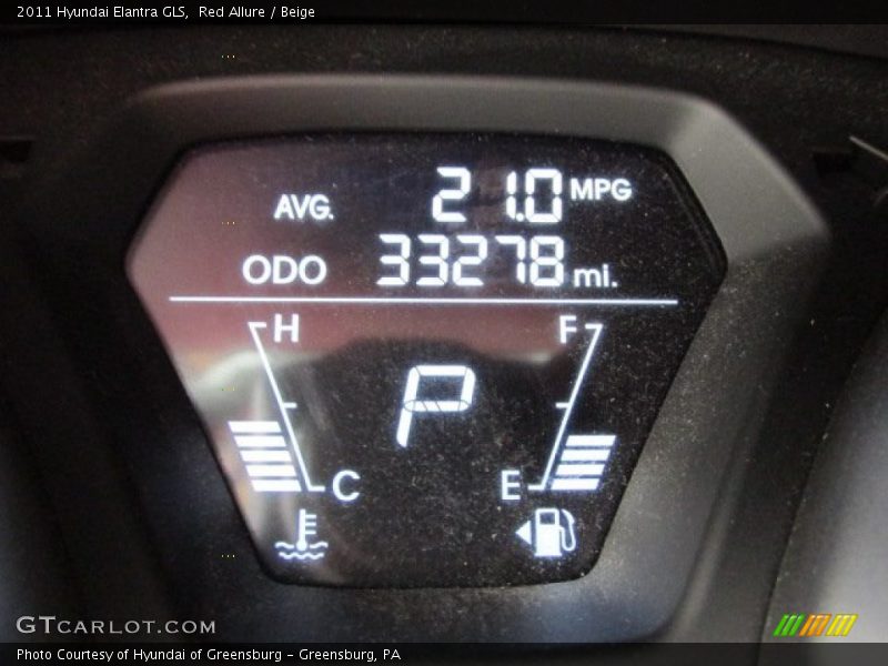 Red Allure / Beige 2011 Hyundai Elantra GLS