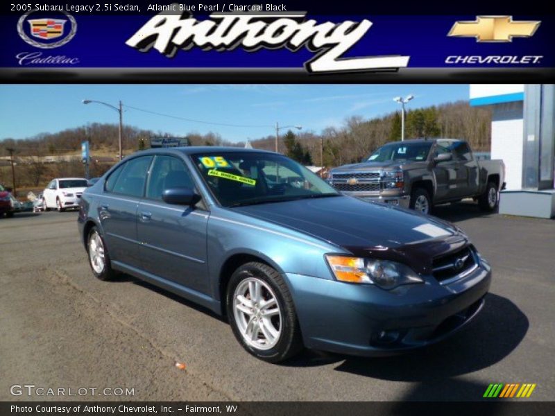 Atlantic Blue Pearl / Charcoal Black 2005 Subaru Legacy 2.5i Sedan