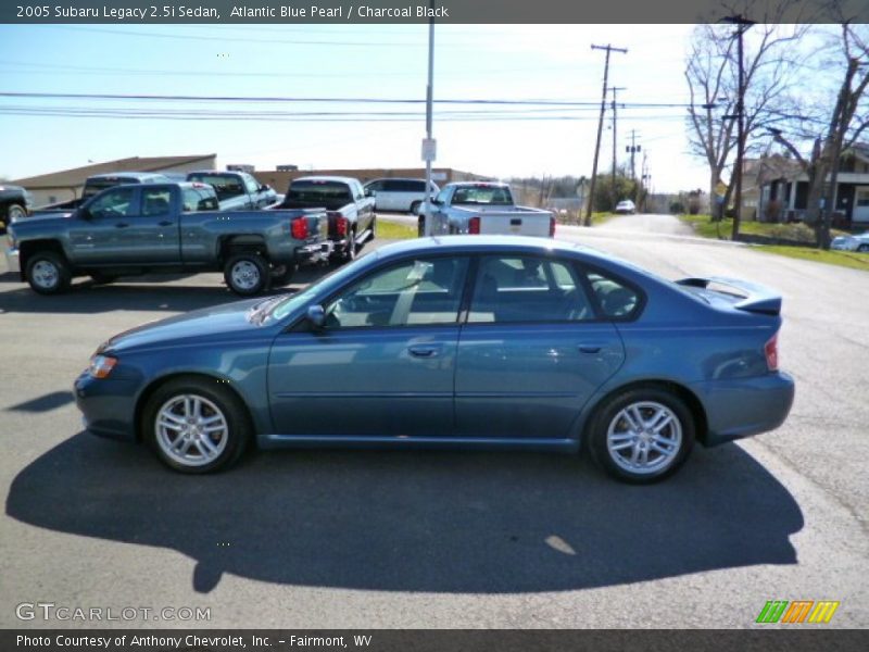 Atlantic Blue Pearl / Charcoal Black 2005 Subaru Legacy 2.5i Sedan
