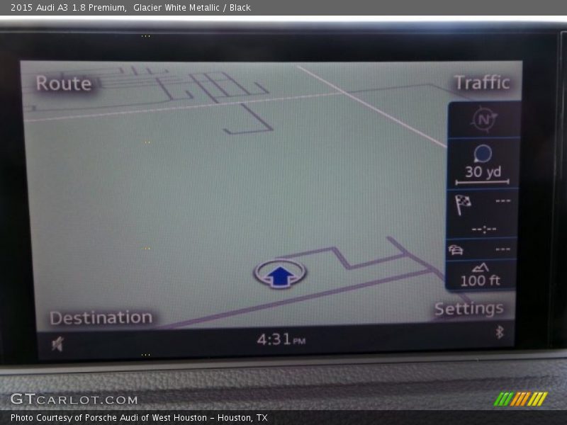 Glacier White Metallic / Black 2015 Audi A3 1.8 Premium
