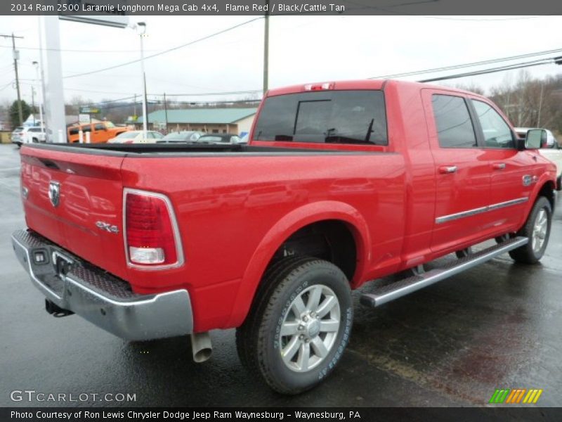 Flame Red / Black/Cattle Tan 2014 Ram 2500 Laramie Longhorn Mega Cab 4x4