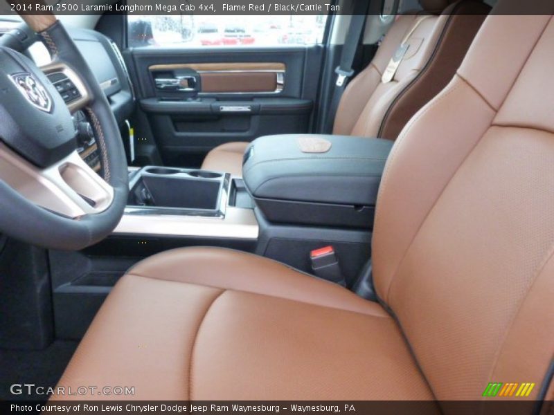 Flame Red / Black/Cattle Tan 2014 Ram 2500 Laramie Longhorn Mega Cab 4x4