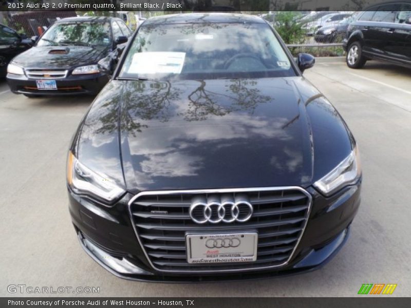 Brilliant Black / Black 2015 Audi A3 2.0 Premium quattro