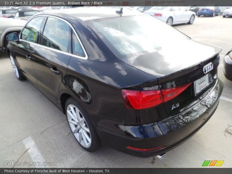 Brilliant Black / Black 2015 Audi A3 2.0 Premium quattro