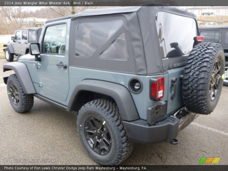 Anvil / Black 2014 Jeep Wrangler Willys Wheeler 4x4