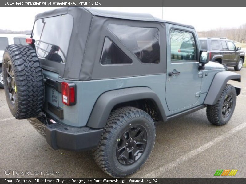 Anvil / Black 2014 Jeep Wrangler Willys Wheeler 4x4