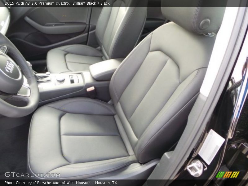 Front Seat of 2015 A3 2.0 Premium quattro