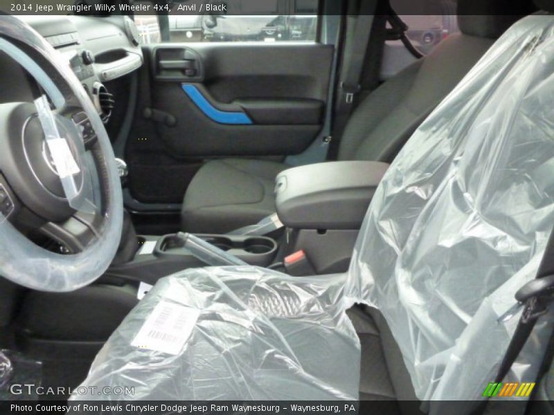 Anvil / Black 2014 Jeep Wrangler Willys Wheeler 4x4