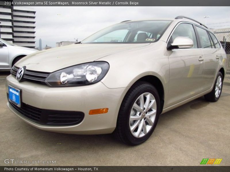 Moonrock Silver Metallic / Cornsilk Beige 2014 Volkswagen Jetta SE SportWagen