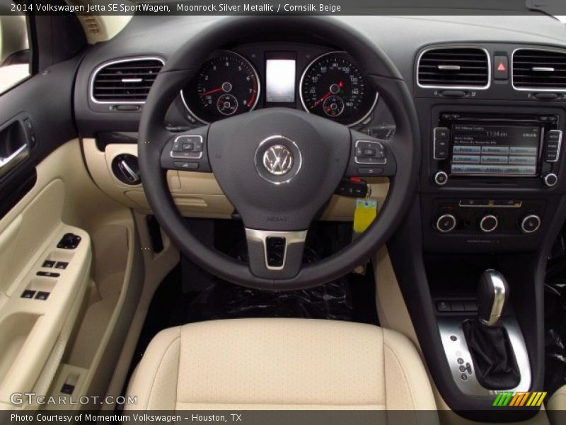 Moonrock Silver Metallic / Cornsilk Beige 2014 Volkswagen Jetta SE SportWagen