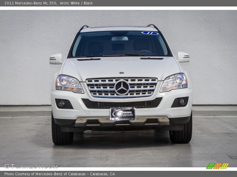 Arctic White / Black 2011 Mercedes-Benz ML 350