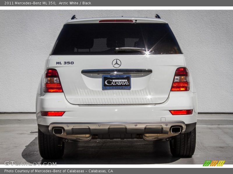 Arctic White / Black 2011 Mercedes-Benz ML 350