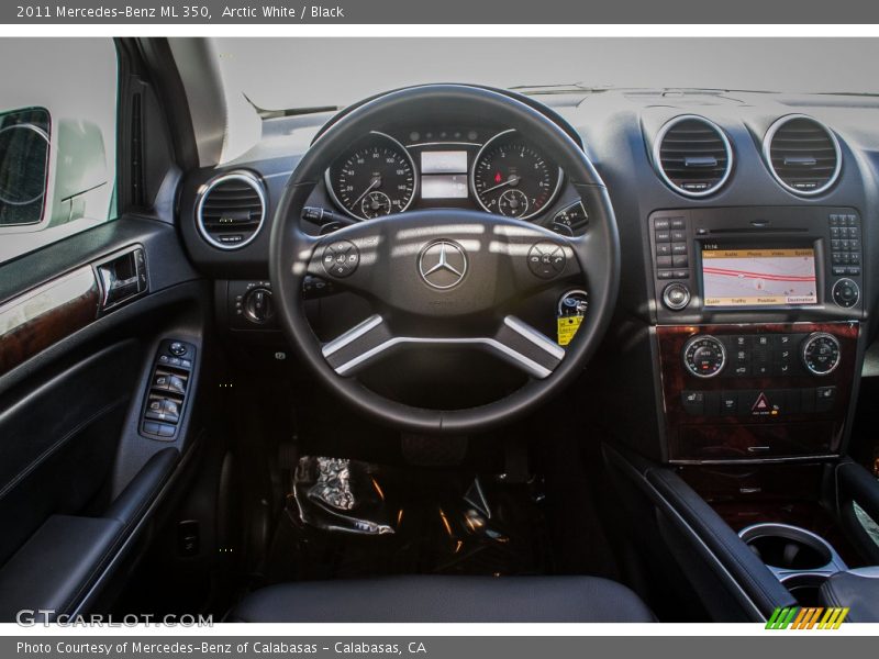 Arctic White / Black 2011 Mercedes-Benz ML 350