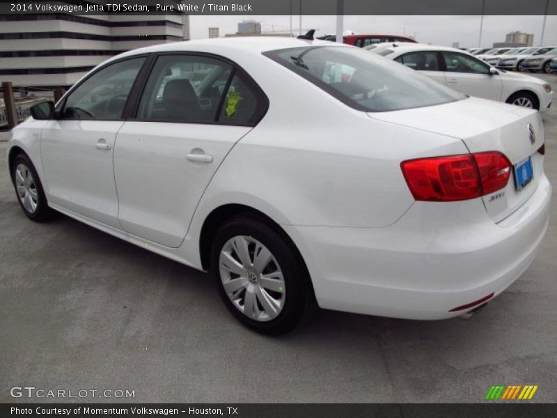 Pure White / Titan Black 2014 Volkswagen Jetta TDI Sedan