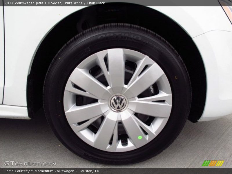 Pure White / Titan Black 2014 Volkswagen Jetta TDI Sedan