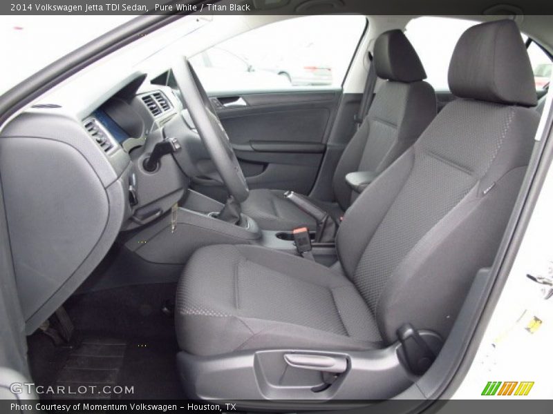 Pure White / Titan Black 2014 Volkswagen Jetta TDI Sedan