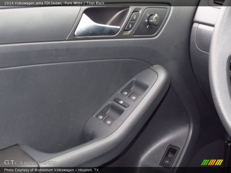 Pure White / Titan Black 2014 Volkswagen Jetta TDI Sedan