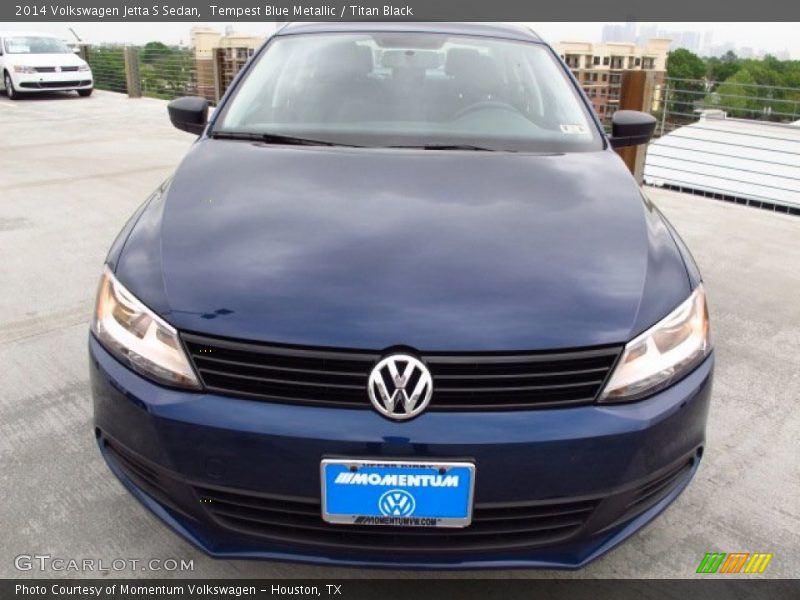 Tempest Blue Metallic / Titan Black 2014 Volkswagen Jetta S Sedan