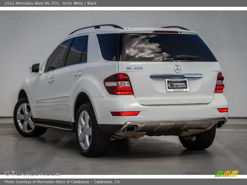 Arctic White / Black 2011 Mercedes-Benz ML 350