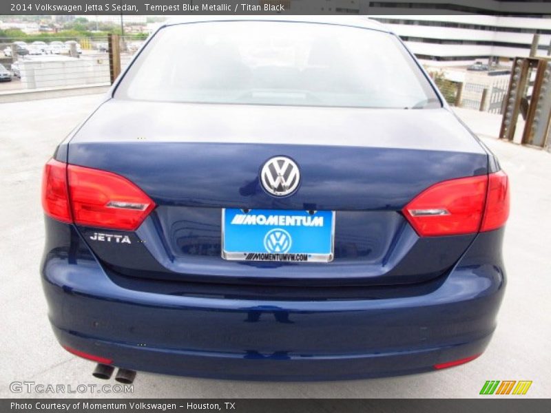 Tempest Blue Metallic / Titan Black 2014 Volkswagen Jetta S Sedan