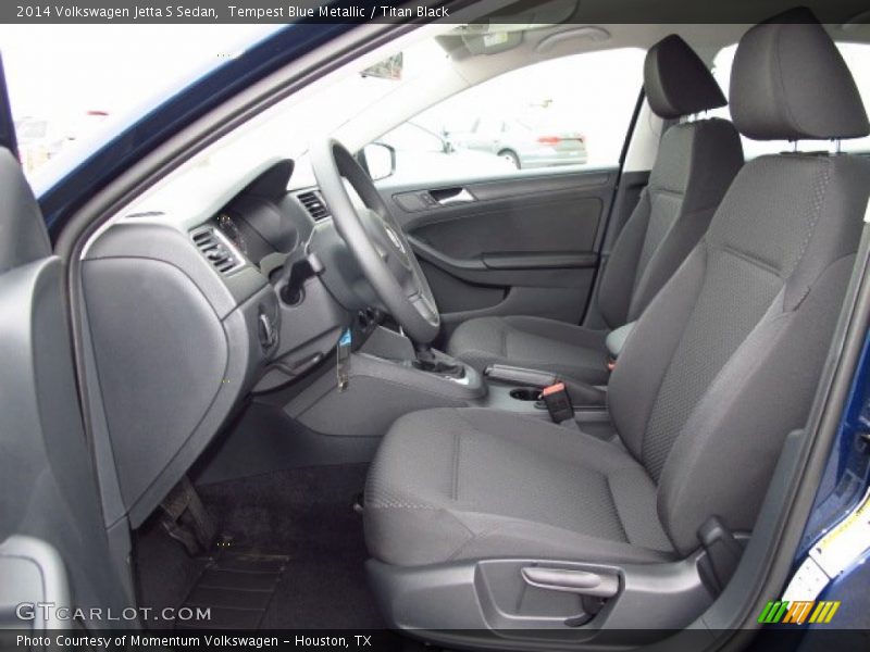 Tempest Blue Metallic / Titan Black 2014 Volkswagen Jetta S Sedan