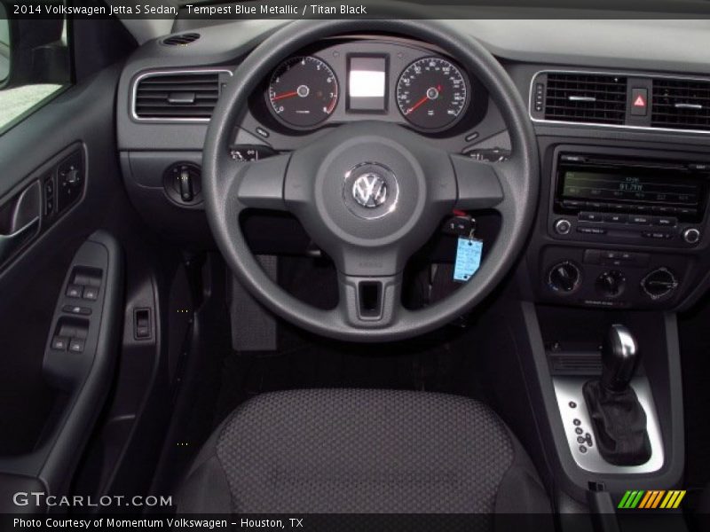Tempest Blue Metallic / Titan Black 2014 Volkswagen Jetta S Sedan