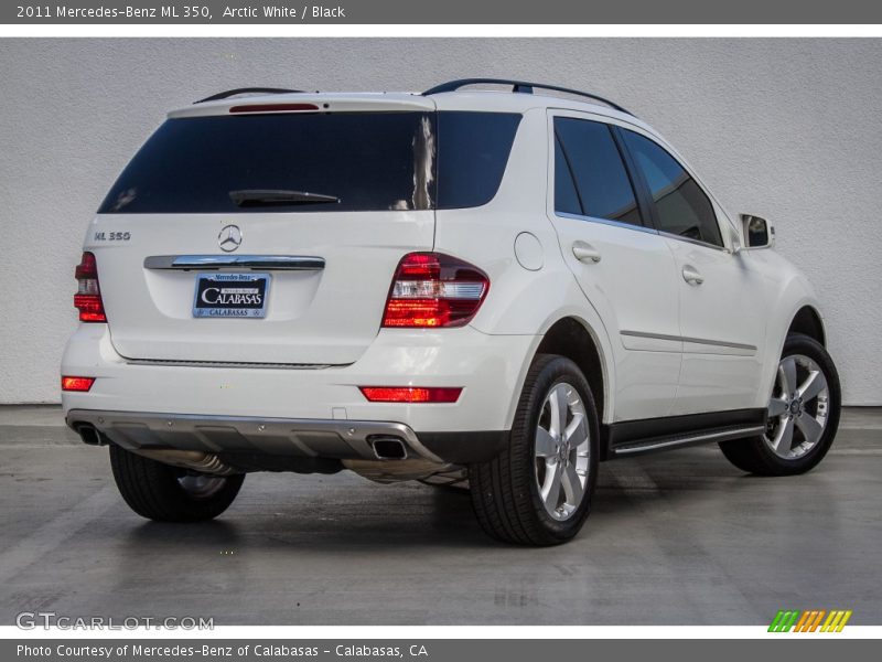 Arctic White / Black 2011 Mercedes-Benz ML 350