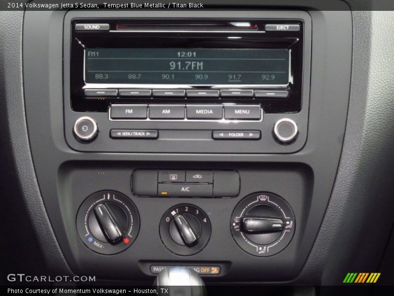 Tempest Blue Metallic / Titan Black 2014 Volkswagen Jetta S Sedan