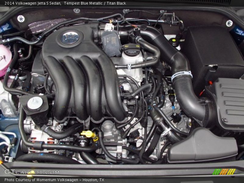 Tempest Blue Metallic / Titan Black 2014 Volkswagen Jetta S Sedan