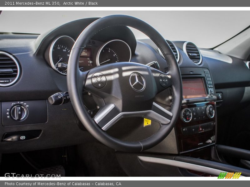 Arctic White / Black 2011 Mercedes-Benz ML 350