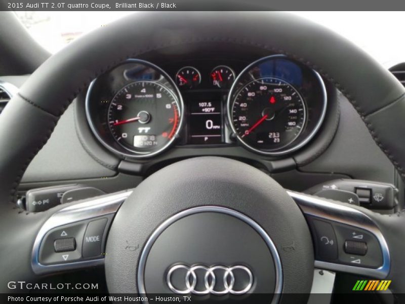 Brilliant Black / Black 2015 Audi TT 2.0T quattro Coupe
