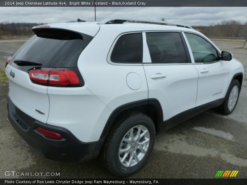 Bright White / Iceland - Black/Iceland Gray 2014 Jeep Cherokee Latitude 4x4