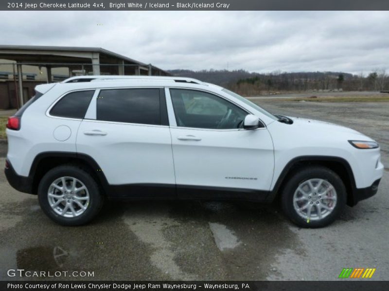 Bright White / Iceland - Black/Iceland Gray 2014 Jeep Cherokee Latitude 4x4