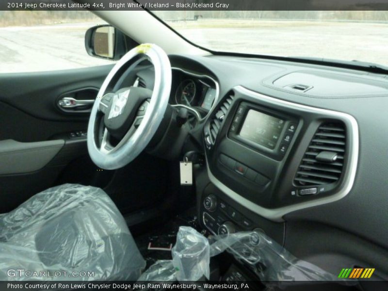 Bright White / Iceland - Black/Iceland Gray 2014 Jeep Cherokee Latitude 4x4