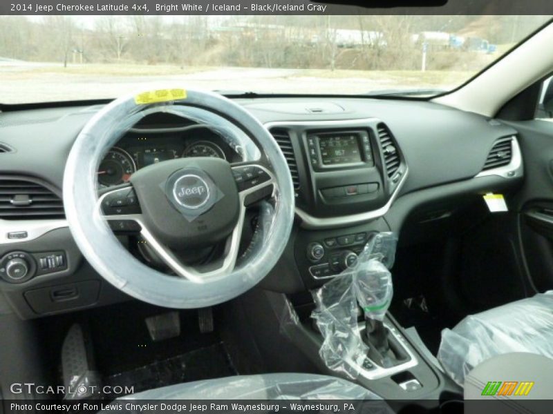 Bright White / Iceland - Black/Iceland Gray 2014 Jeep Cherokee Latitude 4x4
