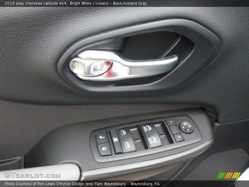 Bright White / Iceland - Black/Iceland Gray 2014 Jeep Cherokee Latitude 4x4