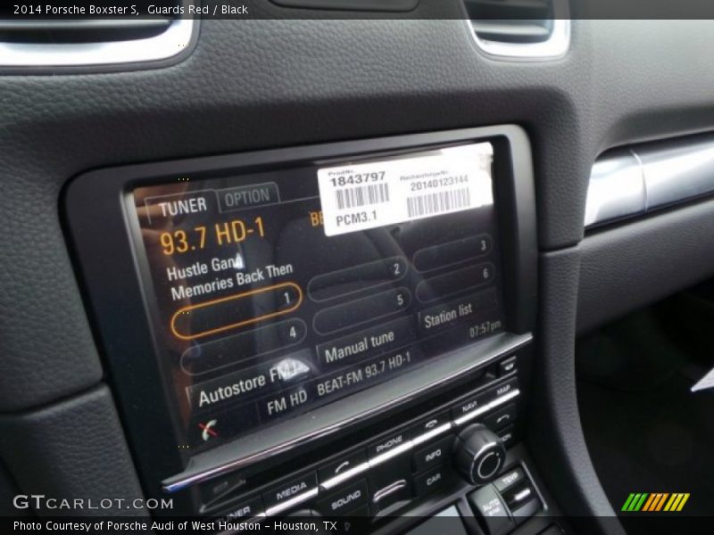 Guards Red / Black 2014 Porsche Boxster S