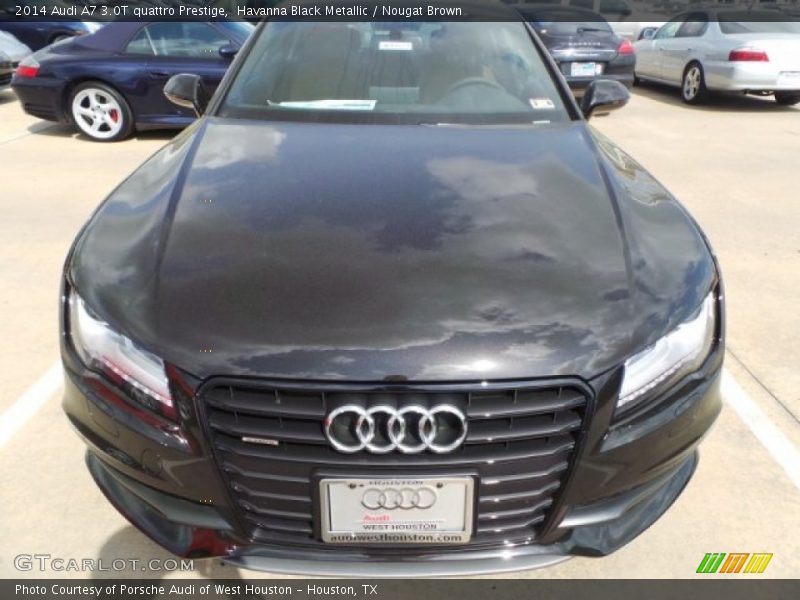 Havanna Black Metallic / Nougat Brown 2014 Audi A7 3.0T quattro Prestige