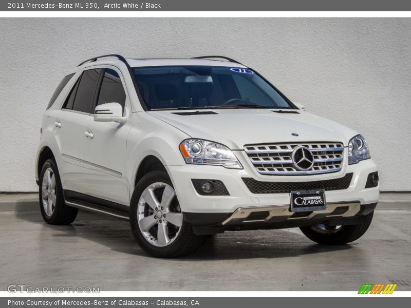 Arctic White / Black 2011 Mercedes-Benz ML 350