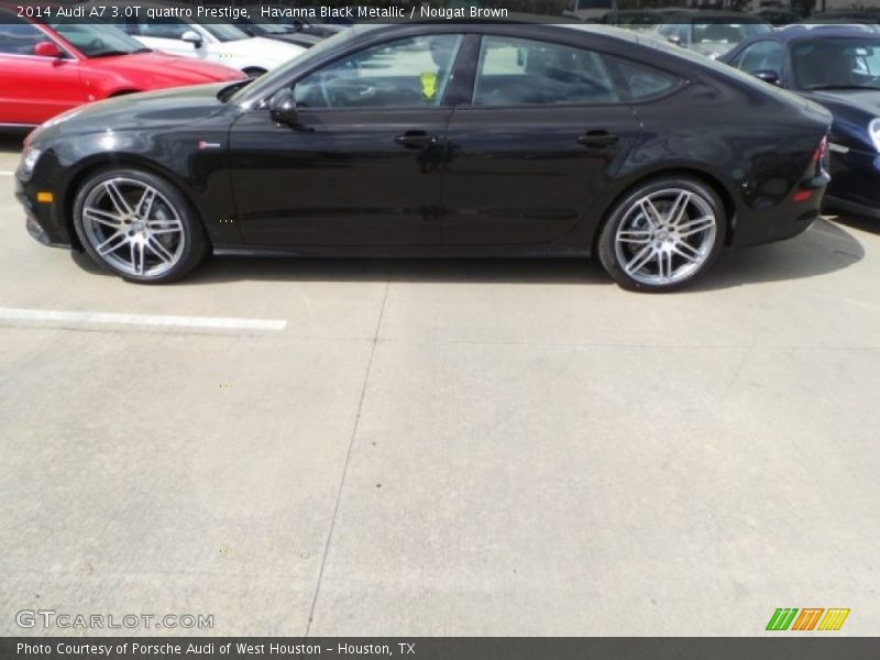 Havanna Black Metallic / Nougat Brown 2014 Audi A7 3.0T quattro Prestige