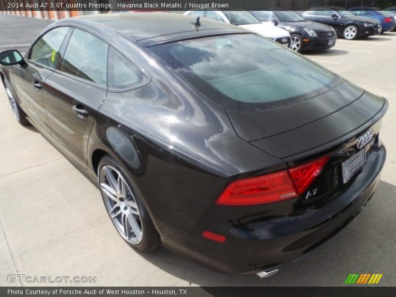 Havanna Black Metallic / Nougat Brown 2014 Audi A7 3.0T quattro Prestige