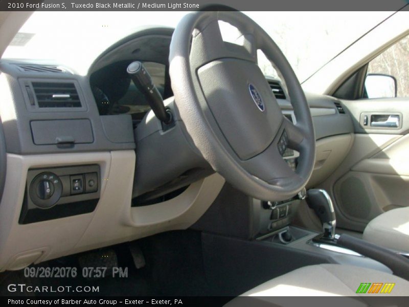 Tuxedo Black Metallic / Medium Light Stone 2010 Ford Fusion S