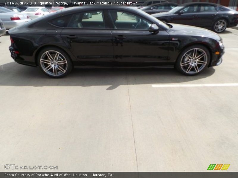 Havanna Black Metallic / Nougat Brown 2014 Audi A7 3.0T quattro Prestige
