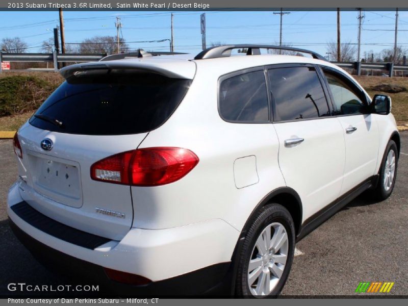 Satin White Pearl / Desert Beige 2013 Subaru Tribeca 3.6R Limited